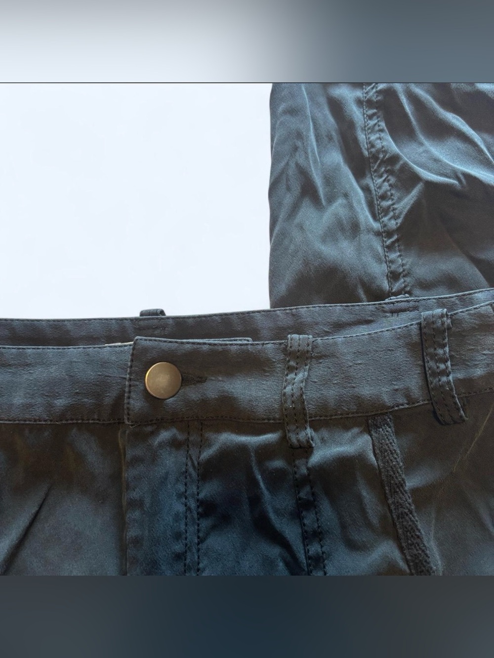 Go by Go Silk Iconic Army Pants Washable Silk Washed Black Sz 6 - Picture 4 of 9